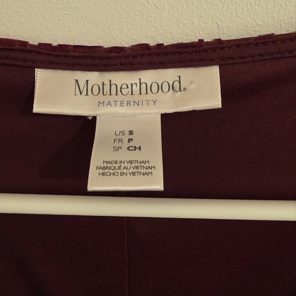 Motherhood Maternity Dress Small Bodycon Velvet Burnout Lined Y2K Whimsigoth - Picture 3 of 9